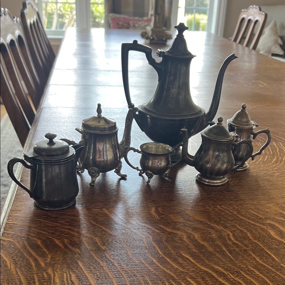 Silver teapots